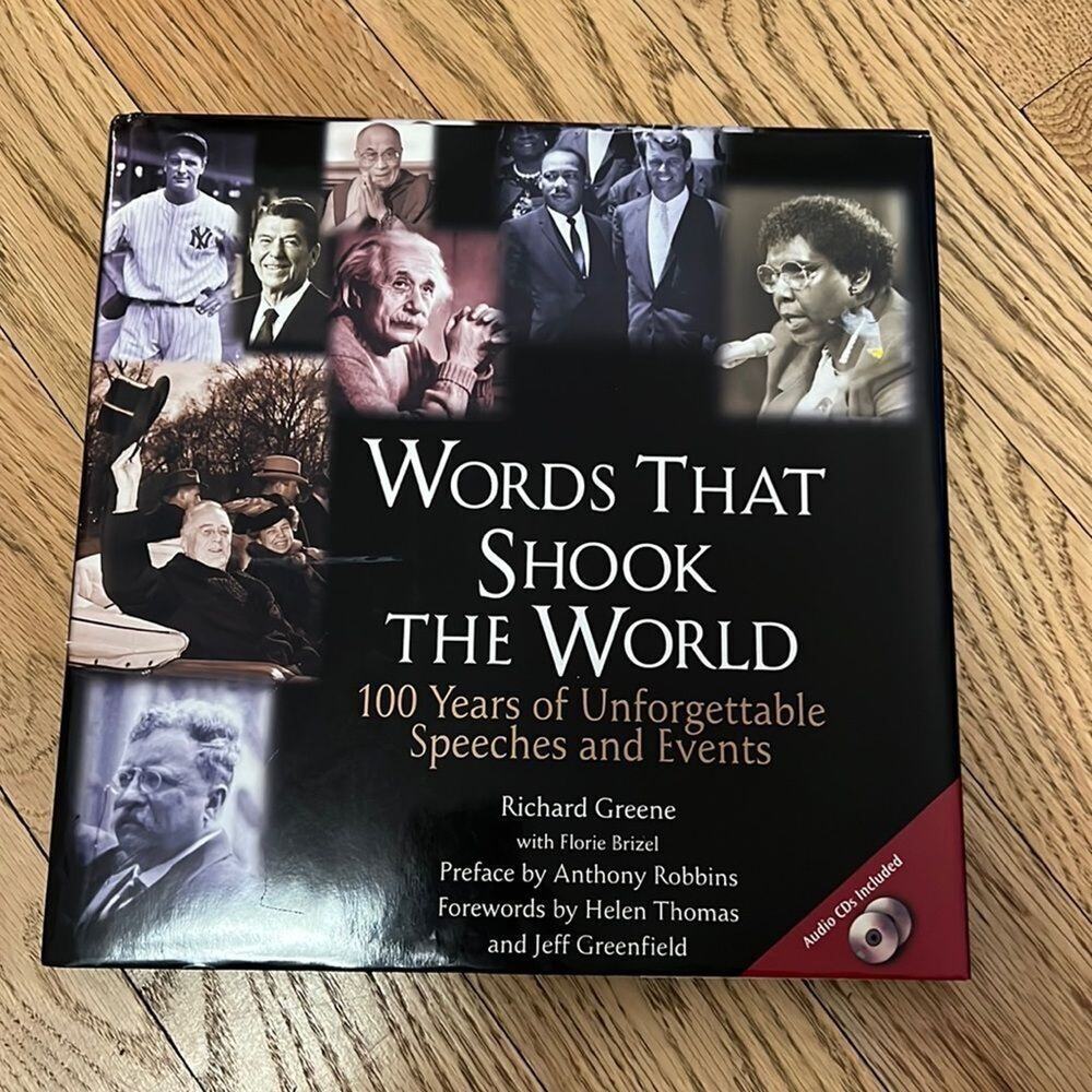 WORDS THAT SHOOK THE WORLD RICHARD GREENE WITH FLORIE BRIZEL BOOK - Picture 1 of 7